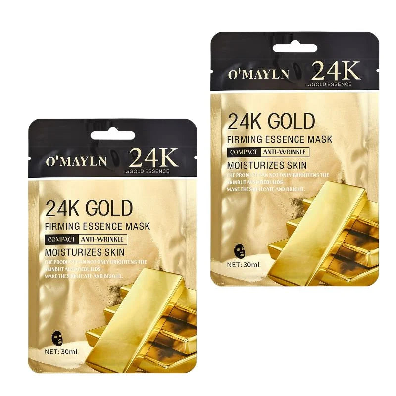 Pack of 2 | O’Mayln Rice Facial Mask | Anti-Wrinkle, Brightening & Hydrating Sheet Mask