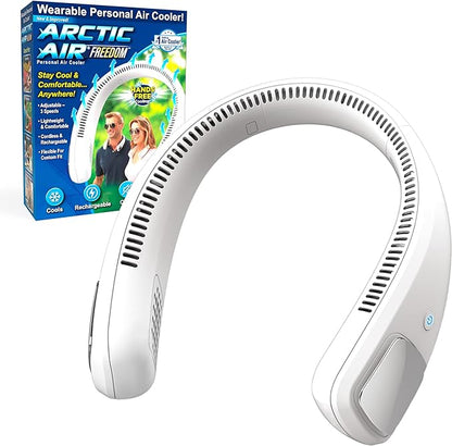 Arctic Air Freedom Wearable Neck Fan & Air Purifier | USB Rechargeable