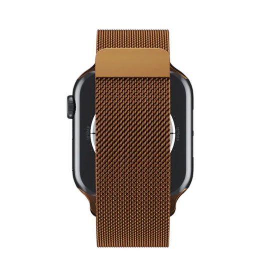 Coffee Color | Apple Watch Milanese Magnetic Loop Strap | Stainless Steel Band  | 42mm / 44mm / 45mm