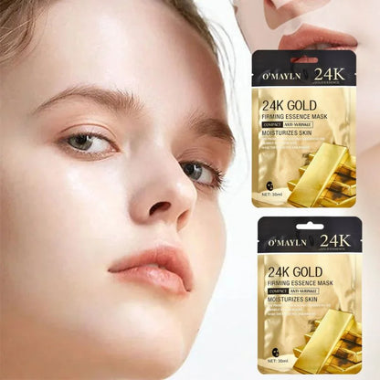 Pack of 2 | O’Mayln 24K Gold Firming Essence Mask 30ml | Skin Firming & Anti-Aging Treatment