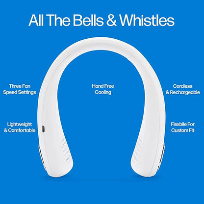 Arctic Air Freedom Wearable Neck Fan & Air Purifier | USB Rechargeable