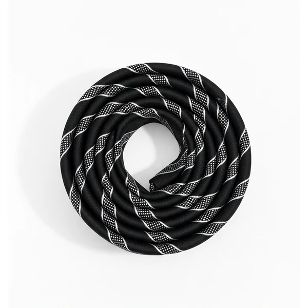Black Label Diagonal Tie & Pocket Square Set | Premium Men’s Formal Black Tie | Classic Diagonal Stripe Design