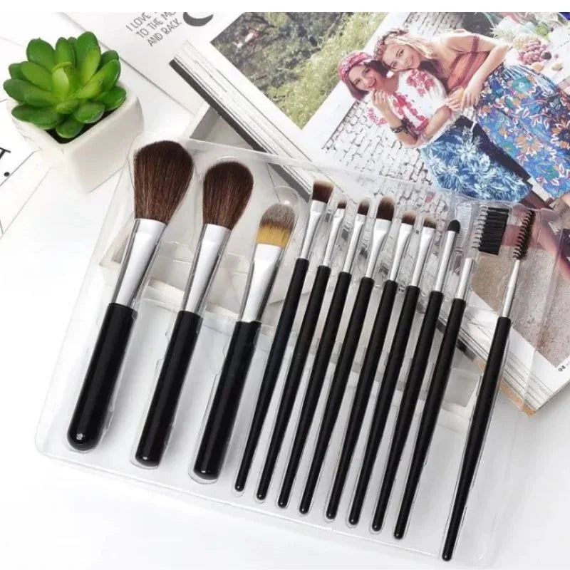 Huda Beauty Makeup Brush Set – 12-Piece Professional Makeup Tool Kit | Soft, High-Quality Synthetic Bristles