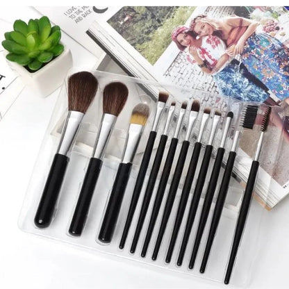 Huda Beauty Makeup Brush Set – 12-Piece Professional Makeup Tool Kit | Soft, High-Quality Synthetic Bristles
