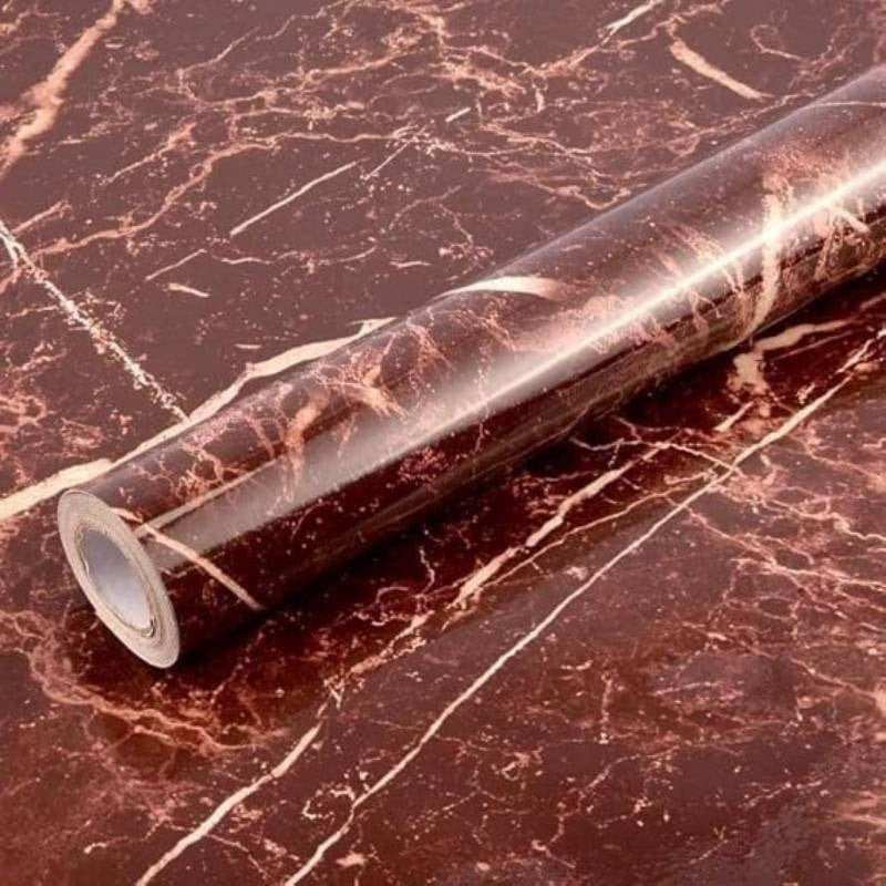 Black & Gold | Marble Sheet Sticker 60x200cm Multi Color | Waterproof Self-Adhesive PVC Wallpaper for Furniture Walls