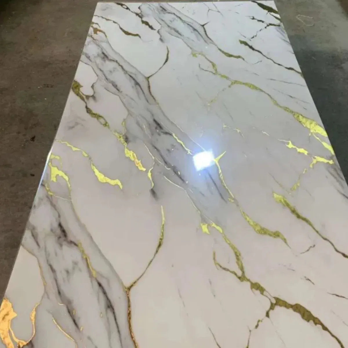 Black & Gold | Marble Sheet Sticker 60x200cm Multi Color | Waterproof Self-Adhesive PVC Wallpaper for Furniture Walls