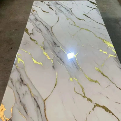 Black & Gold | Marble Sheet Sticker 60x200cm Multi Color | Waterproof Self-Adhesive PVC Wallpaper for Furniture Walls