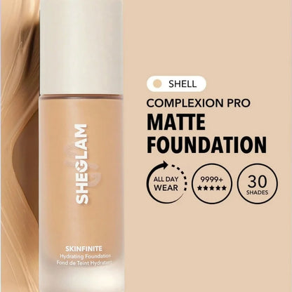 Sheglam Complexion Pro Matte Foundation | Multi Shades | Long Lasting